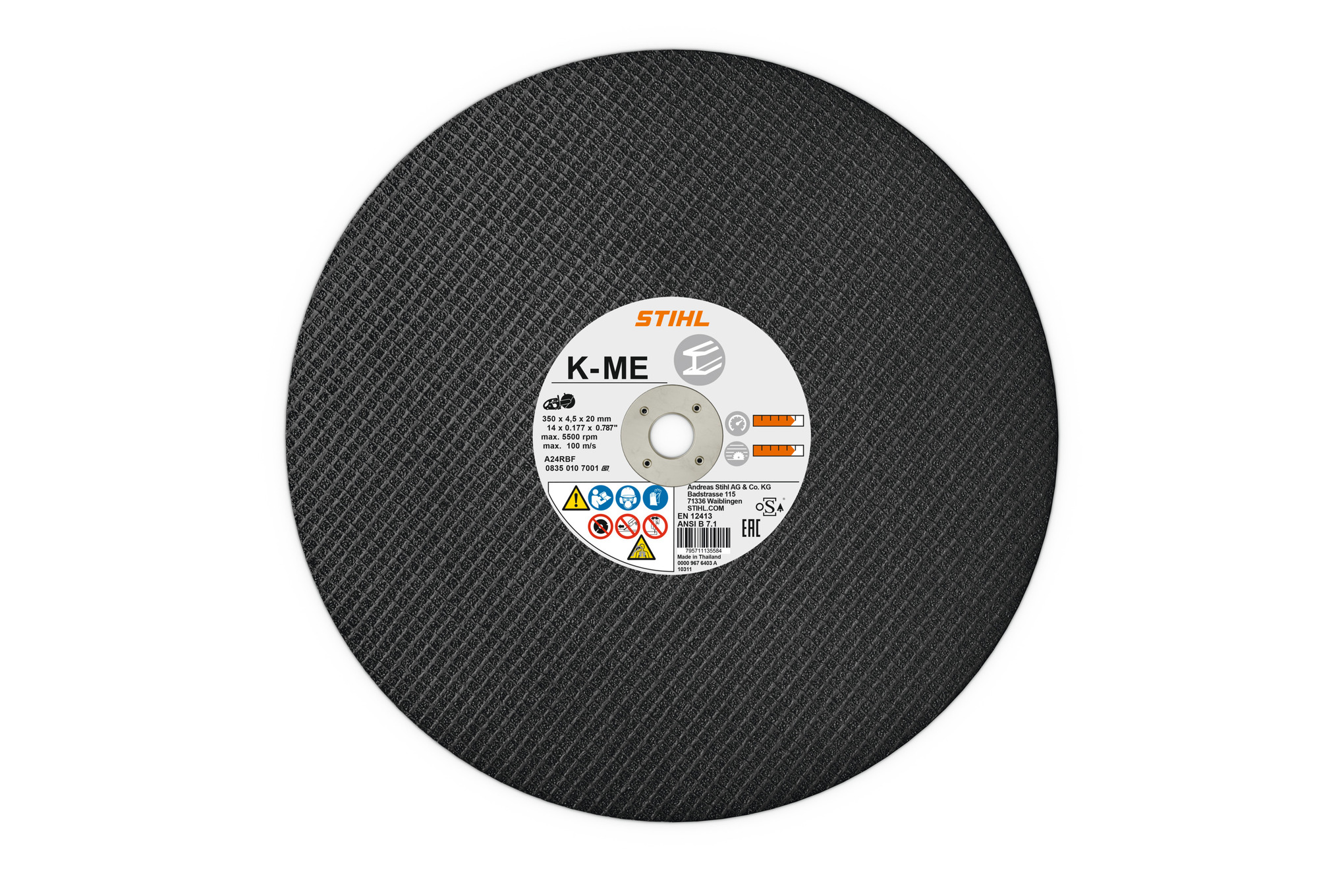Disco de resina sintética -Tronzadora, Acero, Ø 350 mm